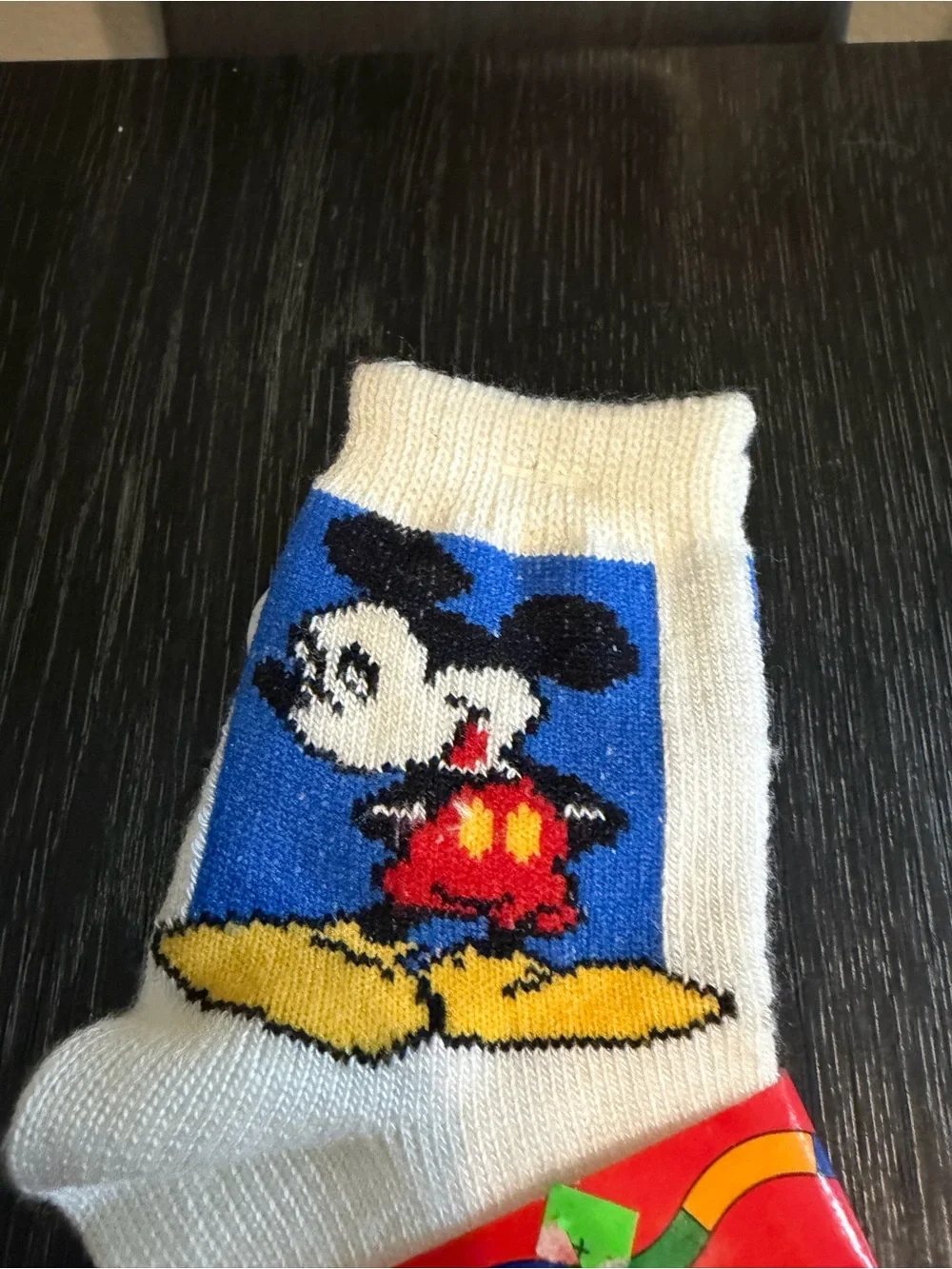 Vintage Disney Mickey Mouse Kids Socks NOS Mickey's Stuff For Kids